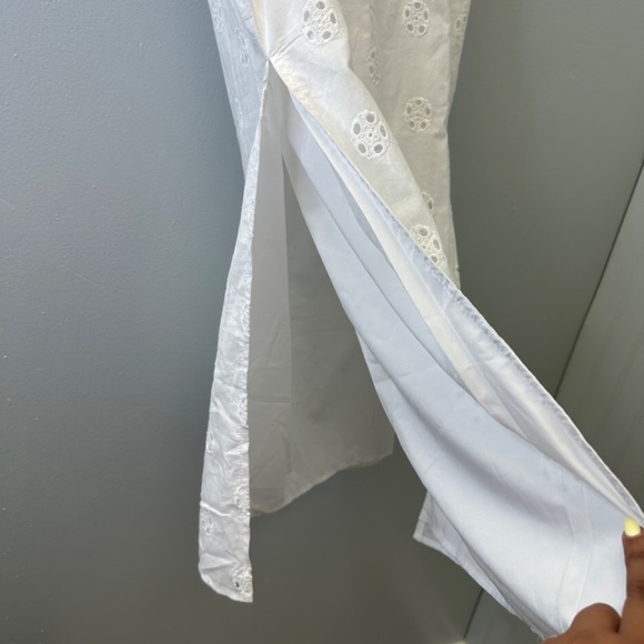 THATSSOFETCH NWT White Eyelet Midi Skirt S:6 Cottagecore / Fairycore Aesthetic - Picture 2 of 8